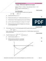 IB Practice - Calculus - Differentiation Applications (V2 Legacy)