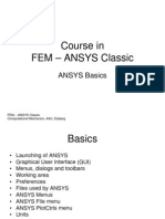 FEM ANSYS Classic Basics