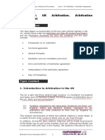 Topic 3 - UK Arbitration. Arbitration Agreement