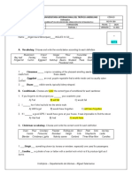 Parcial Inglã - S 4 - 2do Corte