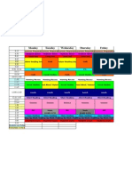 Classroom Schedule