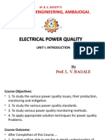 Electrical Power Quality Electrical Power Quality: College of Engineering, Ambajogai