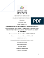 Memoire Pour L Obtention Du Diplome Universitaire D Orthodontie. Présenté Par Cao Thi Hai Diem 09 Septembre 2013