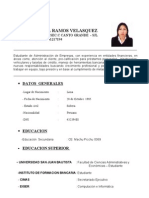 Curriculum Vitae Cindy