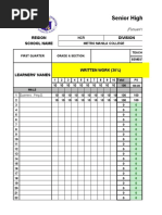 SHS Grading System No Examination 1