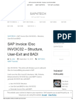 SAP Invoice IDoc INVOIC02 - Structure, User-Exit and BADI