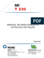 Manual de Manutenção e Catalogo de Peças