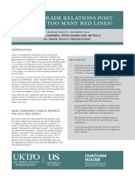 Uk-Eu Trade Relations Post Brexit: Too Many Red Lines?