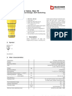 2/2 Logic Cartridge Valve, Size 16: Passive Control, Seated Design, Soft Switching Series WL22SDUR ..