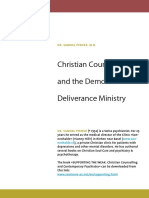 Christian Counselling and The Demonic - Deliverance Ministry