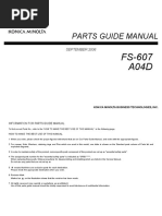 FS607 Parts Guide Manual