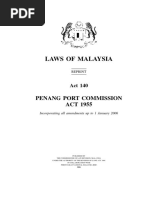 Penang Port Commission Act 1955 (Act 140)