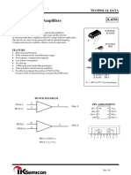 Dual Operational Amplifiers: Feature