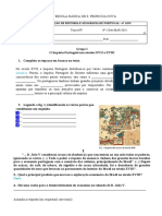 Ficha de Avaliação de História