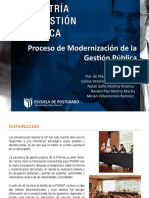 Proceso de Modernización de La Gestión Pública