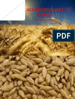 Agro-Technology of Barley: (Hordeum Vulgare)