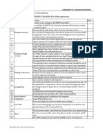 HS&W Checklist For Subcontractors