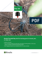 Tornado Ray Jet: Rivulis Tornado Ray Jet: No Moving Parts To Break, Jam, or Wear Out