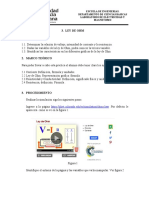 Guía 3 Ley de Ohm, Corriente y Resistencia