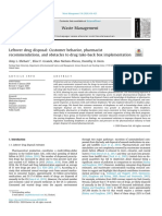 Leftover Drug Disposal - Customer Behavior, Pharmacist Recommendations, and Obstacles To Drug Take-Back Box Implementation