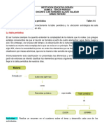 Taller #4 Organización de La Tabla Periódica