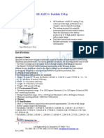 GE AMX 4+ Portable X-Ray: Specifications