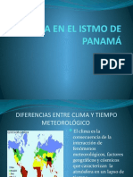 El Clima en El Istmo de Panamá