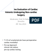 Preoperative Evaluation of Cardiac Patients Undergoing Non-Cardiac Surgery