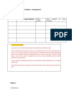 MKT10007 Team Plan Outline - Assignment 2 S2,20