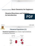 CHEM1380B PPT4 - Chemical Reactions Introduction 2015