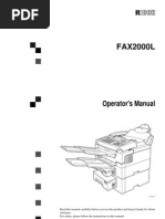 FAX2000L: Operator's Manual