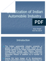 Globalization of Indian Automobile Industry