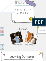 Activity 6: Lipase