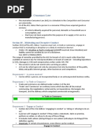 Summary Notes - Consumer Law