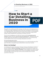 How To Start A Car Detailing Business in 2020