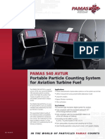 Pamas S40 Avtur: Portable Particle Counting System For Aviation Turbine Fuel