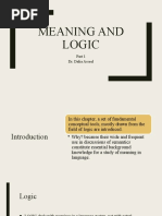 Meaning and Logic