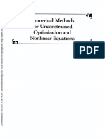 Numerical Methods For Unconstrained Optimization and Nonlinear Equations