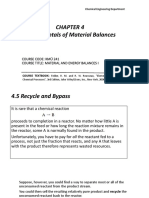 Mass and Energy Balances Chapter 4.5