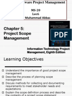 Project Scope Management: MS-20 Lec6 DR Muhammad Abbas