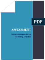 BSBMKG508 Plan Direct Marketing Activities - Assessment