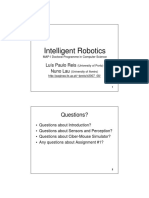 Intelligent Robotics: Questions?