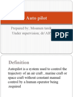 Auto Pilot: Prepared by Moamen Tarek Under Supervision DR/ ARWA