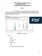 Lab #6 Proton NMR Analysis