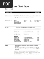 PTFE Glass Cloth Tape: Technical Data March, 2014