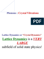 Phonon Crystal Vibrations