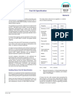 Fuel Oil Specification: Description Page 1 (3) Edition 04