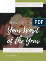 Using Your Word of The Year