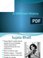 A Different History - Sujata Bhatt