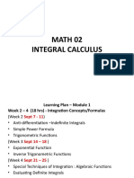 CALCULUS 2 - MODULE 1 - Lessons 5 11